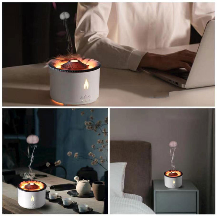Volcanic Flame Luftfukter Nattlampe | Skanto