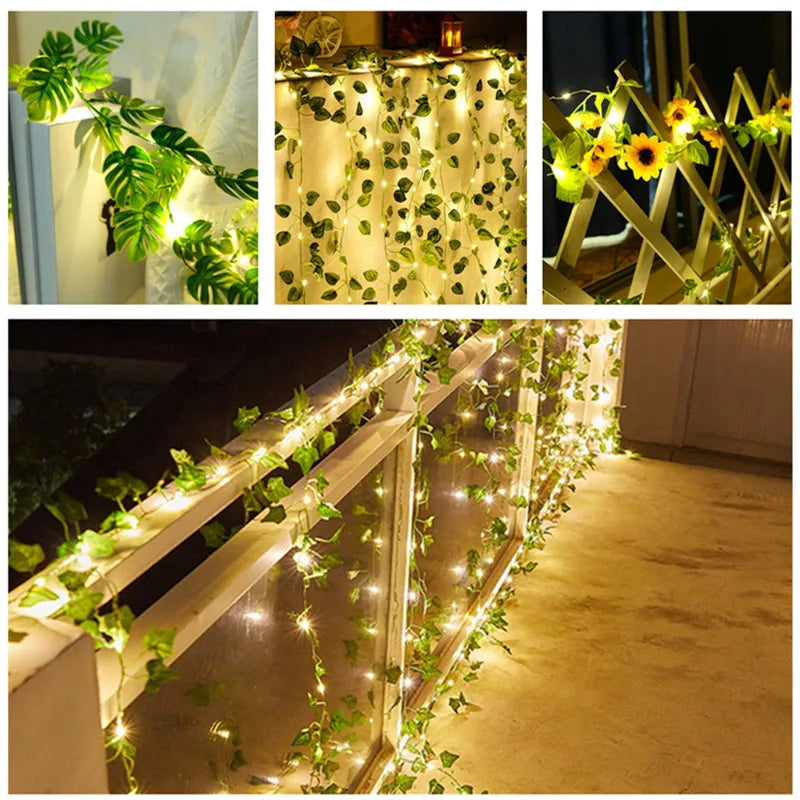 Skanto | Kunstige vinplanter med LED-lamper for oppheng