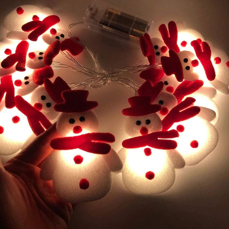 Skanto | SnowmanGlow | Plysj Snømann Festbelysning