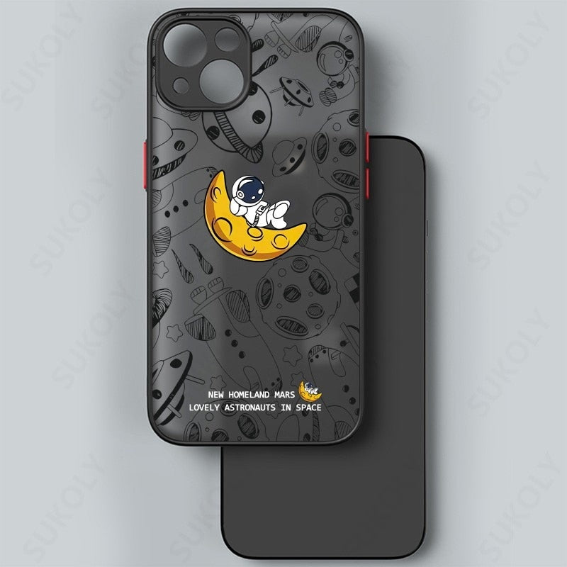 Skanto | Space Road Relax Astronaut iPhone-deksel