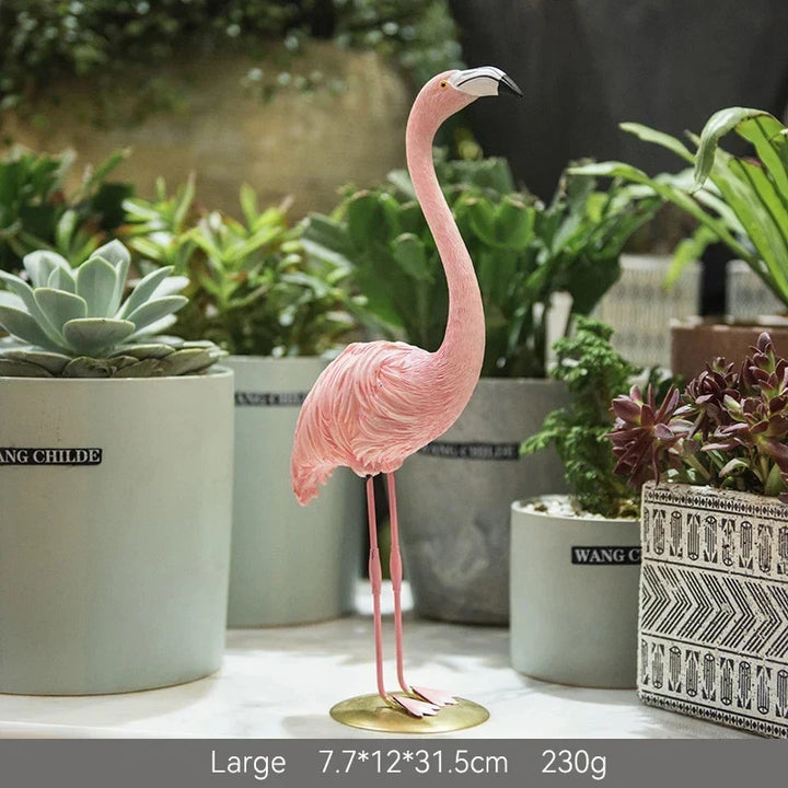 Skanto | Nordisk Flamingo Figur Figur Statue Skulptur Stue Kontor Bryllup Fest Ornamenter Hjem Dekorasjon Tilbehør