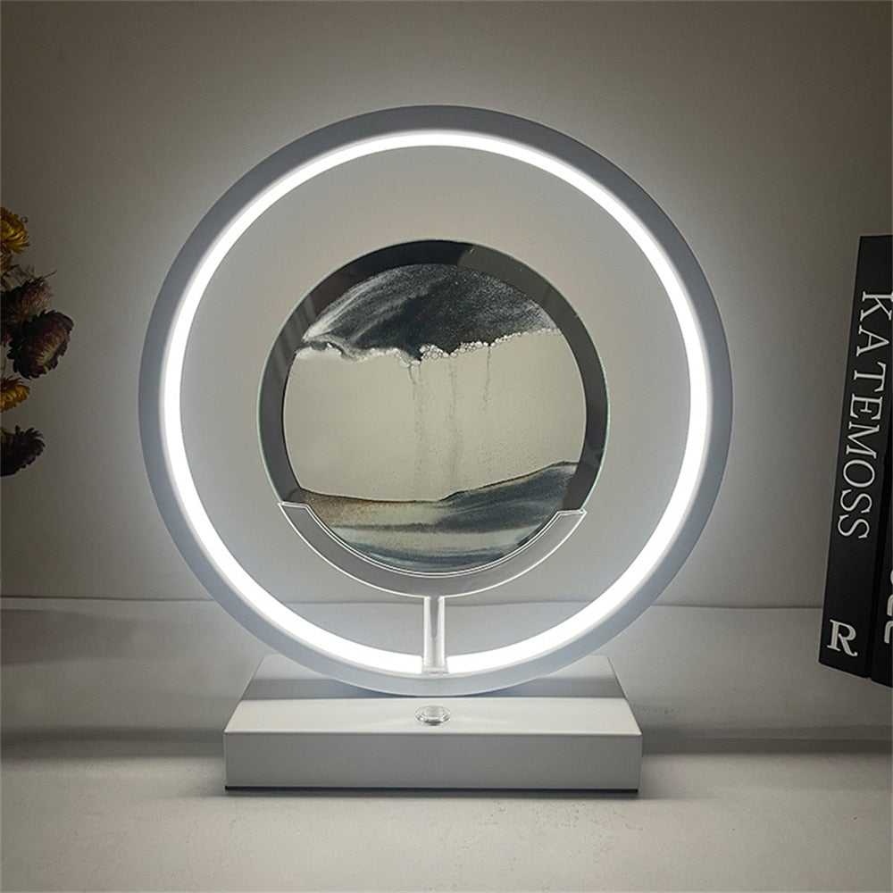 Skanto | 3D LED Flytende Sand Kunst Bordlampe