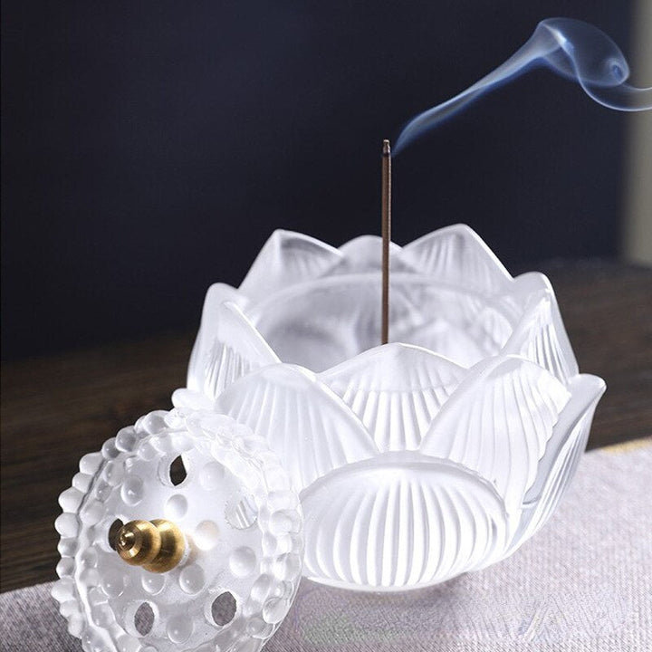 Skanto Decor Skanto Innendørs Røykfyr Sederovn Lotusvann glasert Røykstempleovn Ornament