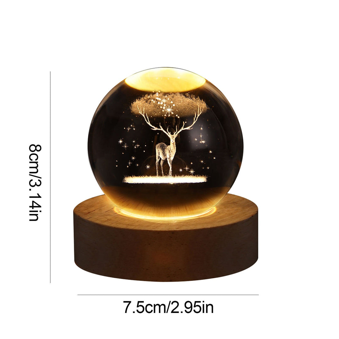 Crystal Light Ball – Fortryllende Glass Ambient Lys for Hjemmet Skanto