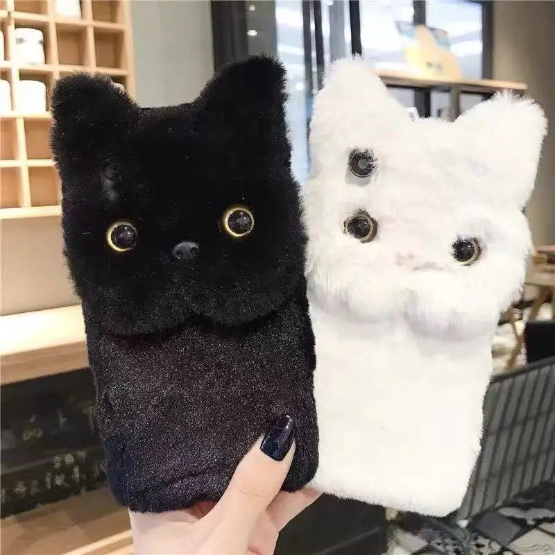 Skanto | Fluffy Cat Varm Pels Fluffy iPhone Deksel