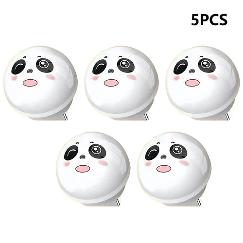 Søt panda talestyrt LED nattbordlampe | Skanto