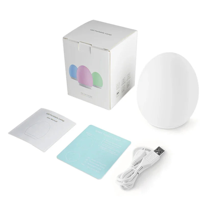 Skanto | Lumiboo Nattlys | RGB & Varme hvit | Berøringskontroll | 100t Batteri | 12 × 10 cm | Barnerom og barnerom