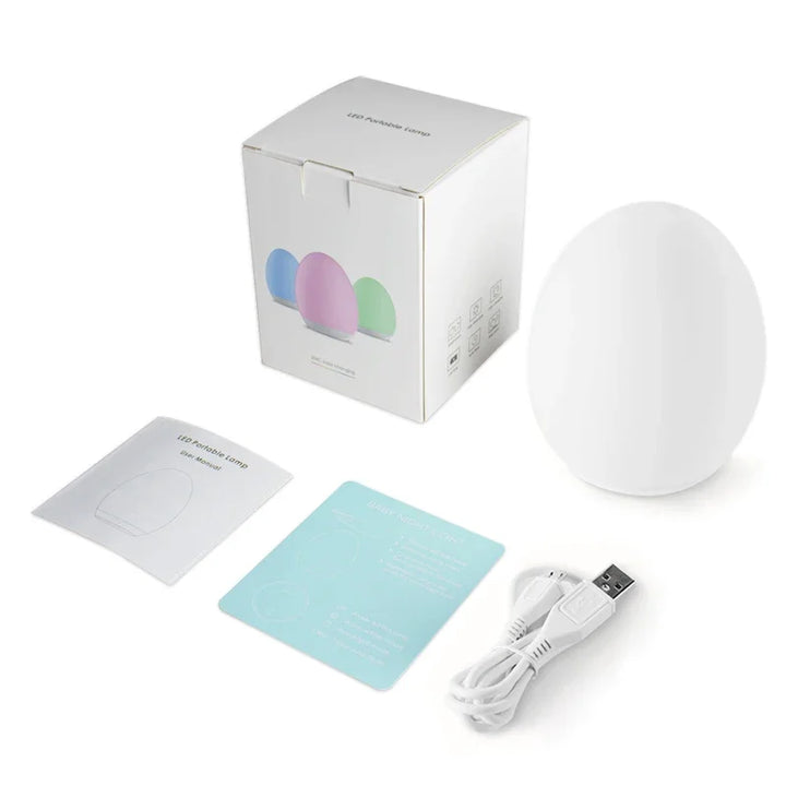 Skanto | Lumiboo Nattlys | RGB & Varme hvit | Berøringskontroll | 100t Batteri | 12 × 10 cm | Barnerom og barnerom