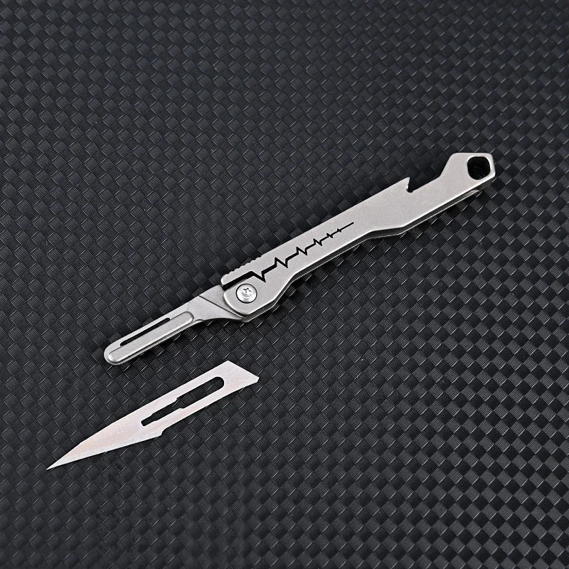 Titanium All-Purpose Foldable Sharp Cutter Knife | Skanto