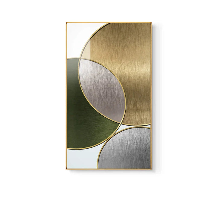 Moderne Abstrakt Geometriske Sirkler Veggkunst Fine Art Lerretsutskrifter Bilder For Luksus Stue Spisestue Hotell Soverom Hjemmekontor Kunst Dekor | Skanto