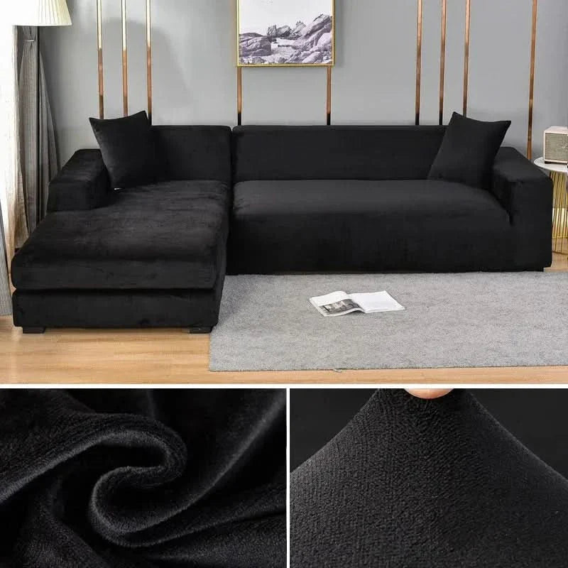 Skanto | PlushFit - Høykvalitets Sofatrekk laget av Stretch Fløyel