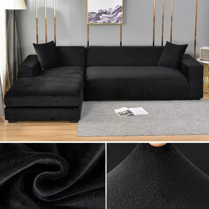 Skanto | PlushFit - Høykvalitets Sofatrekk laget av Stretch Fløyel