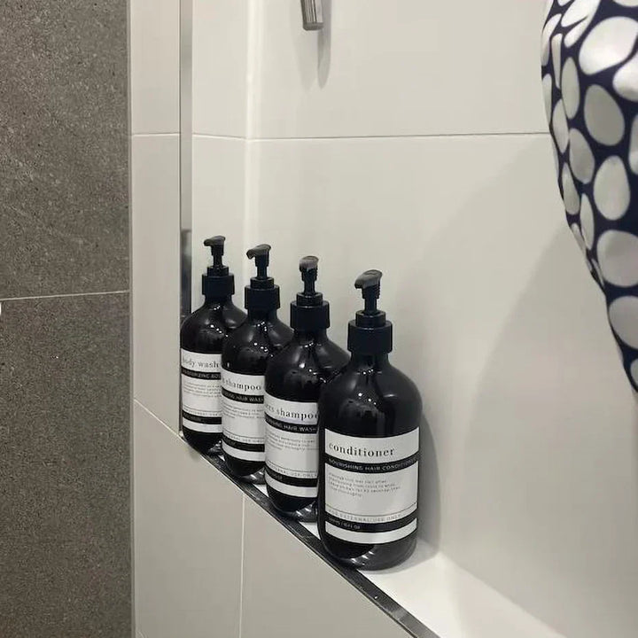 AmberLux 3-delt påfyllbar dispenser sett Skanto