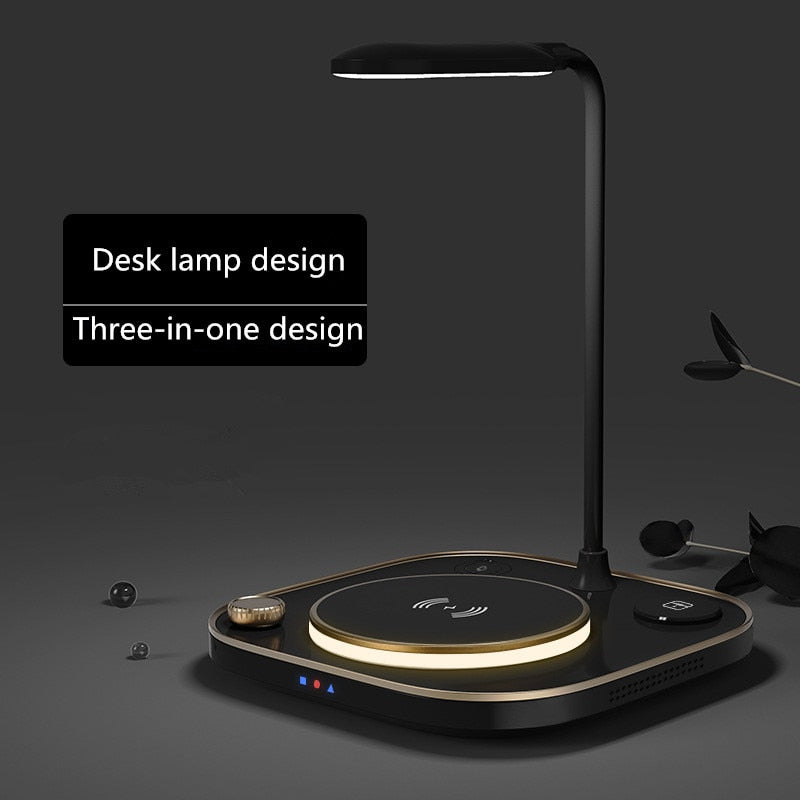 Skanto | Glow Trådløs Lader Stasjon LED Skrivebords Lampe