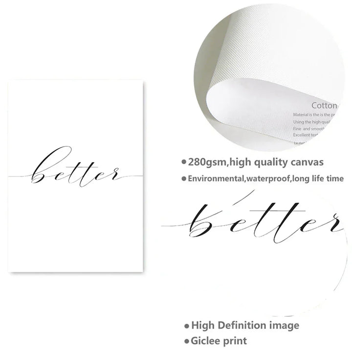 Lovers Quote Wall Art Svart Hvit Minimalistisk Typografiske Plakater Fine Art Lerret Utskrifter Bilde For Soverom Stue Kunst Dekor | Skanto