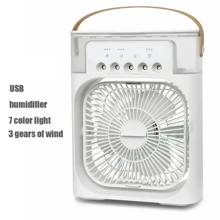 3 I 1 Vifte AIr Conditioner Husholdning Liten Luftkjøler LED Natt Lys Bærbar Luftfukter Luftjusteringsvifte Kontor Hjem Vifte Ny | Skanto