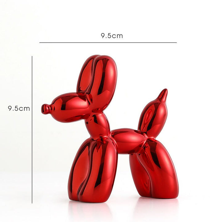 Skanto | Balloondog Skulptur, Ballongkunst Statues, Mini Samleobjekt, Hjemmedekor, Harpiksfigur, Skrivebordsaccessoirer, Romdekorasjon