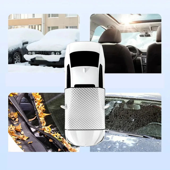Skanto | Magnetisk bil frontrute deksel FrostGuard Max | Vinter isbeskyttelse & Sommer UV-beskyttelse | Vanntett & Enkel å feste