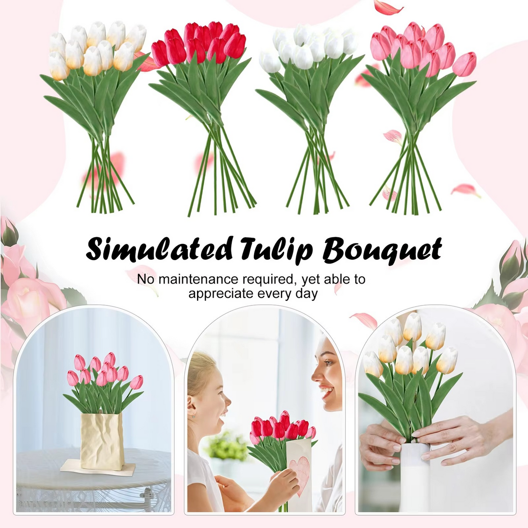 Skanto | Livlig Vår Silke Blomsteroppsett - 10 Dels Sett