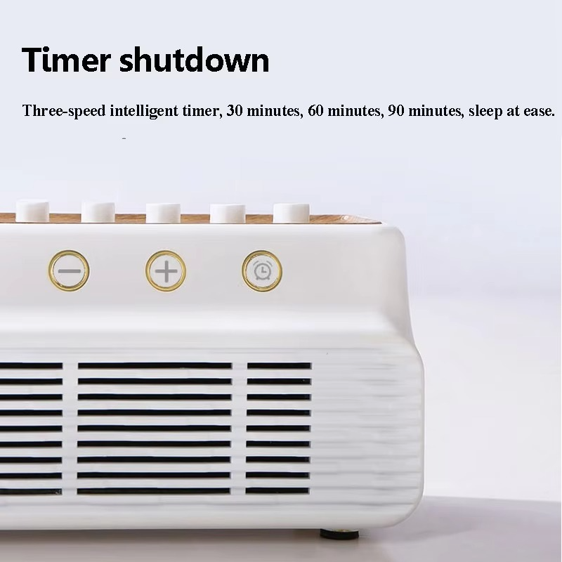 Tragbarer Bluetooth-Lautsprecher med hvite Rauschen, Naturgeräuschen og Schlaftimer