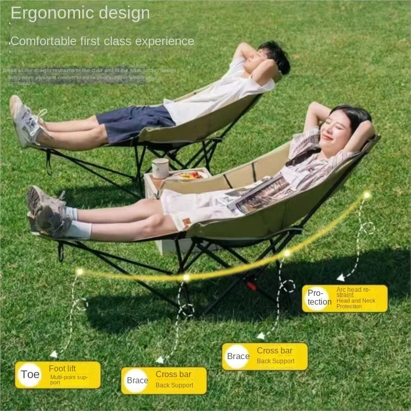 Relax Everywhere Reclining Utendørs Lounge Camping Stol | Skanto