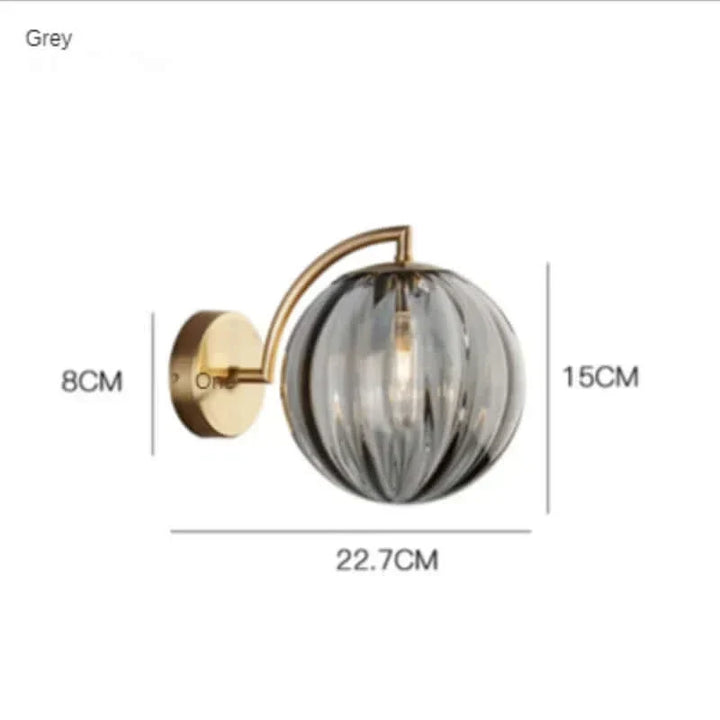 Skanto | Fargerik Glass Moderne Vegglampe