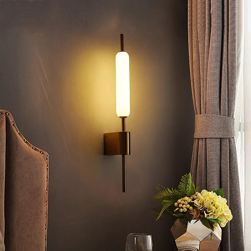 Skanto | AuraGold – Elegant Gullvegglampe for LED-belysning