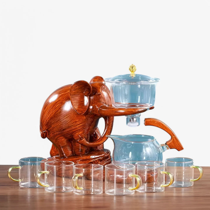 Skanto | Elephant Glass Te Sett med Varmebestandig Kanne