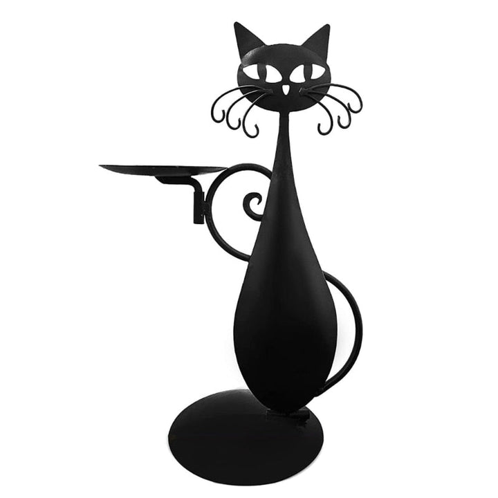 Midnight Panther - Mystisk svart kattelysholder Skanto