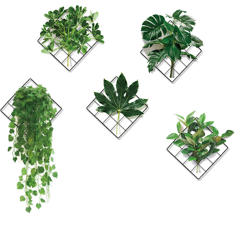 3D Natur Vind Grønn Plante Veggklistermerke | Skanto