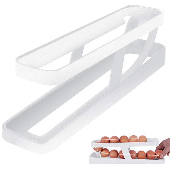 Skanto | Automatisk Egg Rullende Holder Organizer Stativ