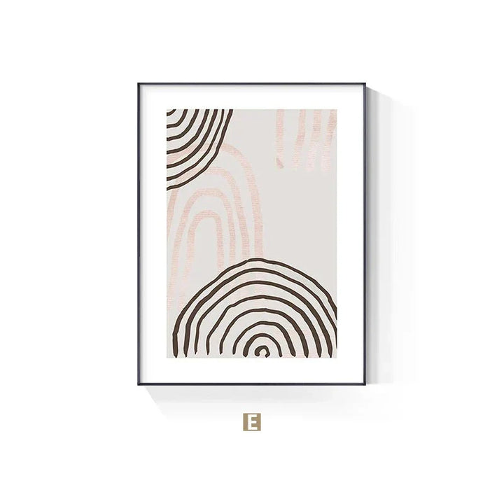 Minimalistisk abstrakt floral veggkunst Fine-Art lerretsutskrifter inspirerende sitat plakat galleri veggbilder for stue soverom kunstdekor | Skanto