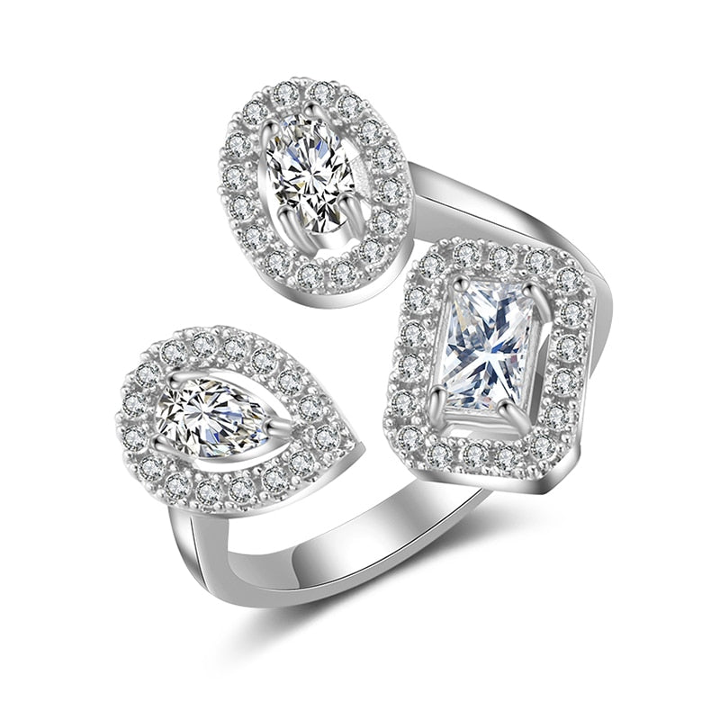 Skanto | Vanndrop Zircon Chic Justerbar Ring