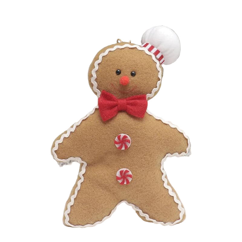 Skanto | Julepynt Plush Pepperkake Mønster Dørdekorasjon