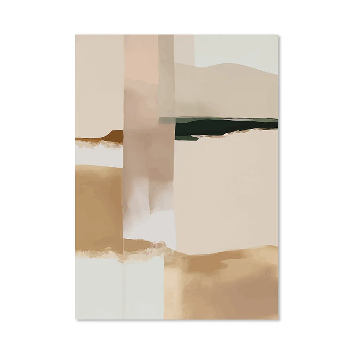 Nøytral Fargeblokk Beige Svart Veggkunst Fin Kunst Lerret Utskrifter Moderne Abstrakte Bilder For Stue Soverom Kunst Dekor | Skanto