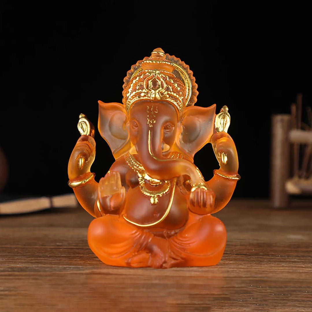 Skanto | Sjeldent fargede semi-gjennomsiktige Ganesh-statuer for lykke i hjemmet ditt