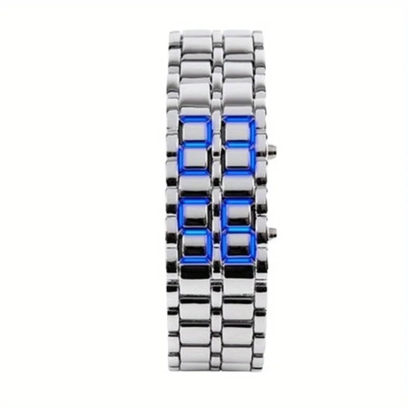 Skanto | LED Lava Digital Unik Flow Klok