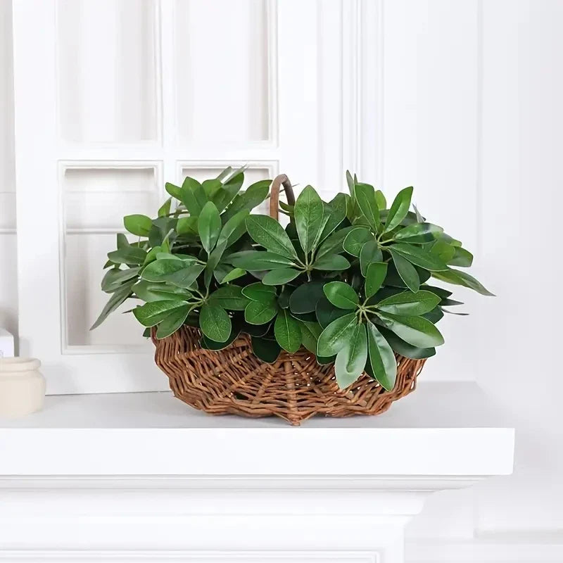 Skanto | Kunstig Plante EverLeaf 33 | 33 cm | Med Stilken & Blader | Lavt vedlikehold Dekor for Hjem & Kontor