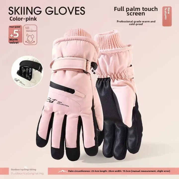 Skanto | GlacioShield Pro Hansker | Vanntette Vinterhansker | Berøringsskjerm & Antiskli | Varm Fleeceforing for Skiing, Sykling & Utendørs