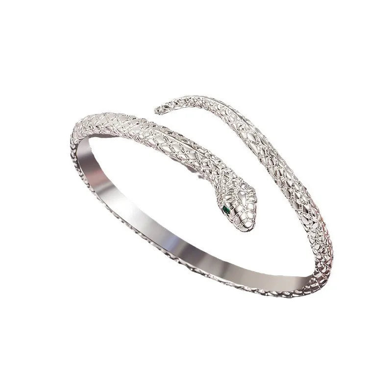 Skanto | Snake Justerbar Åpen Kvinner Armbånd