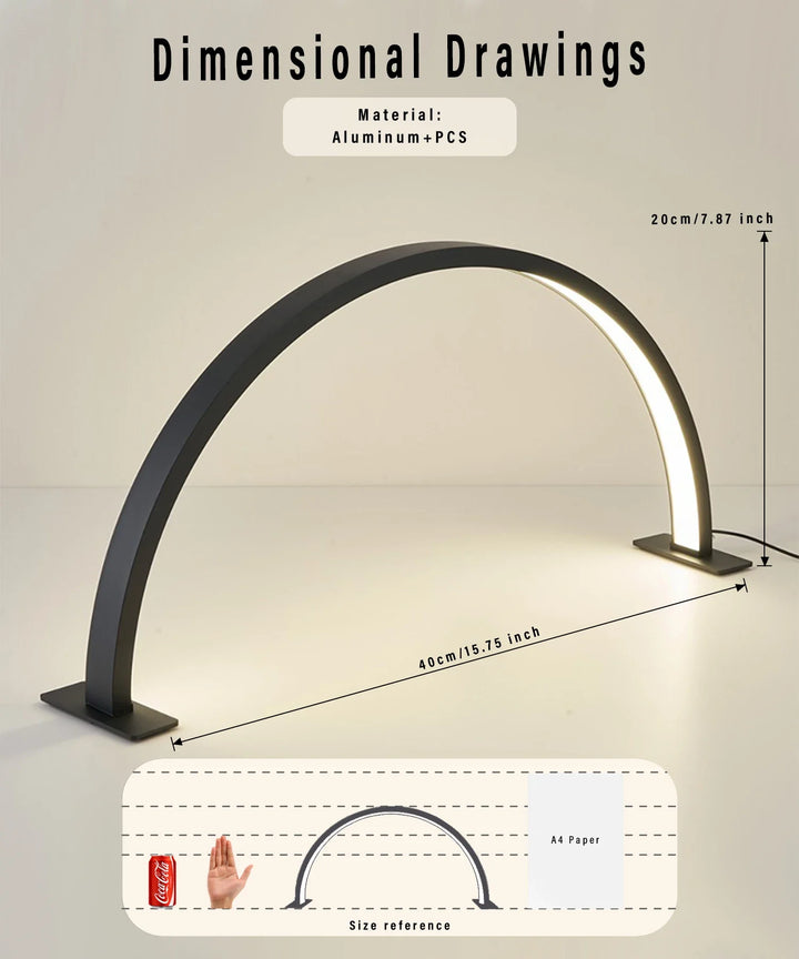 Skanto | LUNAIL LED Neglelampen | Halvmåne Design | USB | For Neglestudio & Hjem