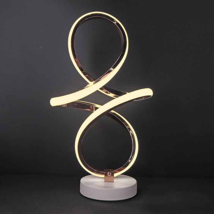 Skanto | InfinityGlow – LED Spiral Bordlampe med Uendelig Design
