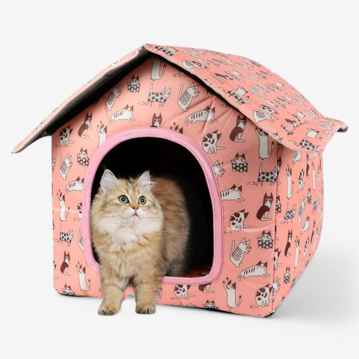 Skanto | Værbestandig Dyrehus "CozyNest" for katter og små hunder