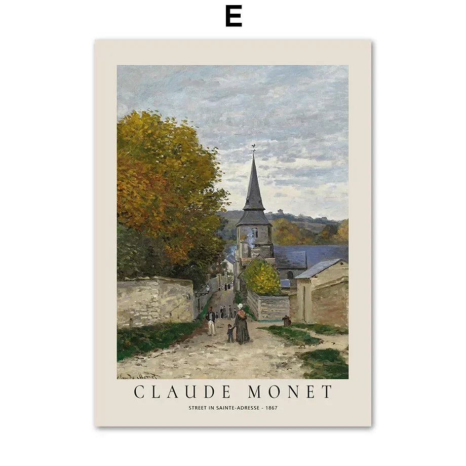 Tidløse Klassikere Vintage Landskapsveggkunst Fine Art Lerretsutskrifter Bilder Plakater Berømte Malerier For Stue Spisestue Soverom Kunst Dekor | Skanto