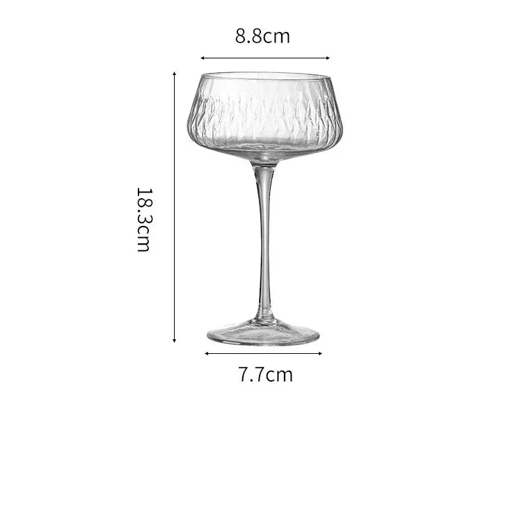 Elegant 2-delt Cocktail Coupe Sett Skanto