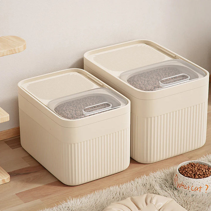 Skanto | FutterBox FreshGood | Lukket & Fuktbeskyttet | 5/10/15L | For Hund & Kattemat