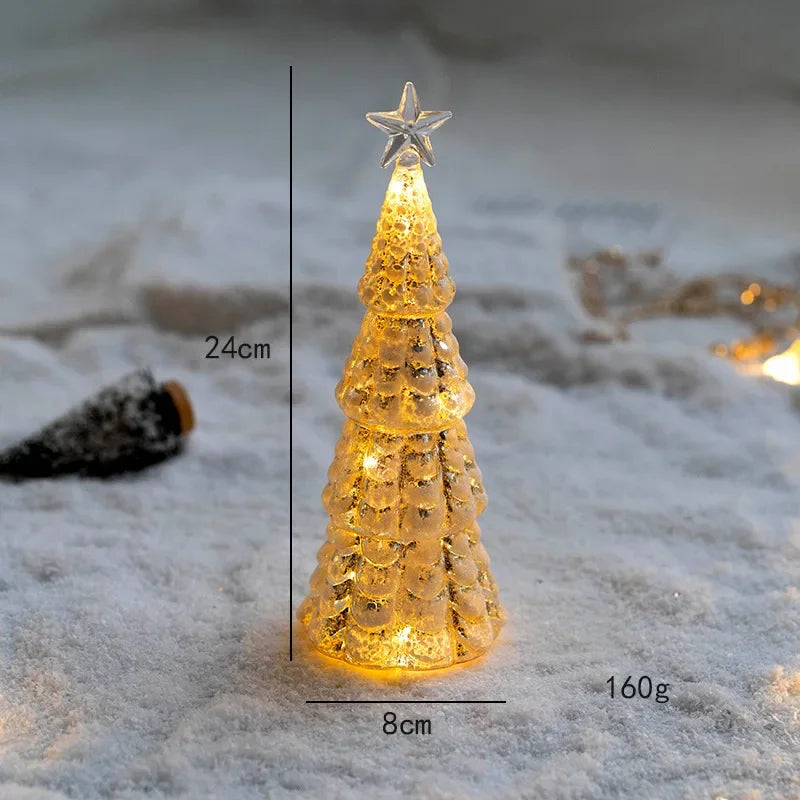 Skanto | Juletid LED Frostet Glass Trelampe
