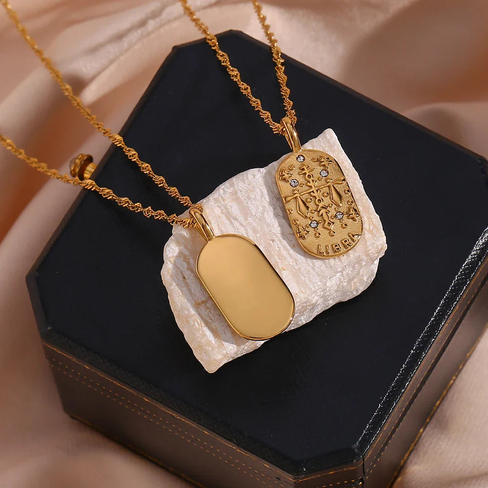 Skanto | Dainty Zodiac Tarot Inspirert Halskjede