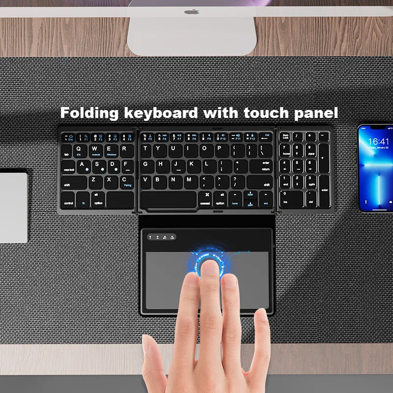Skanto | Sammenleggbart Mini Trådløst Touchpad Tastatur
