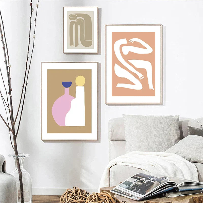 Abstract Minimalist Still Life Figure Art Fine Art Canvas Prints Posters Pictures For Living Room Bedroom Modern Home Art Decor | Skanto